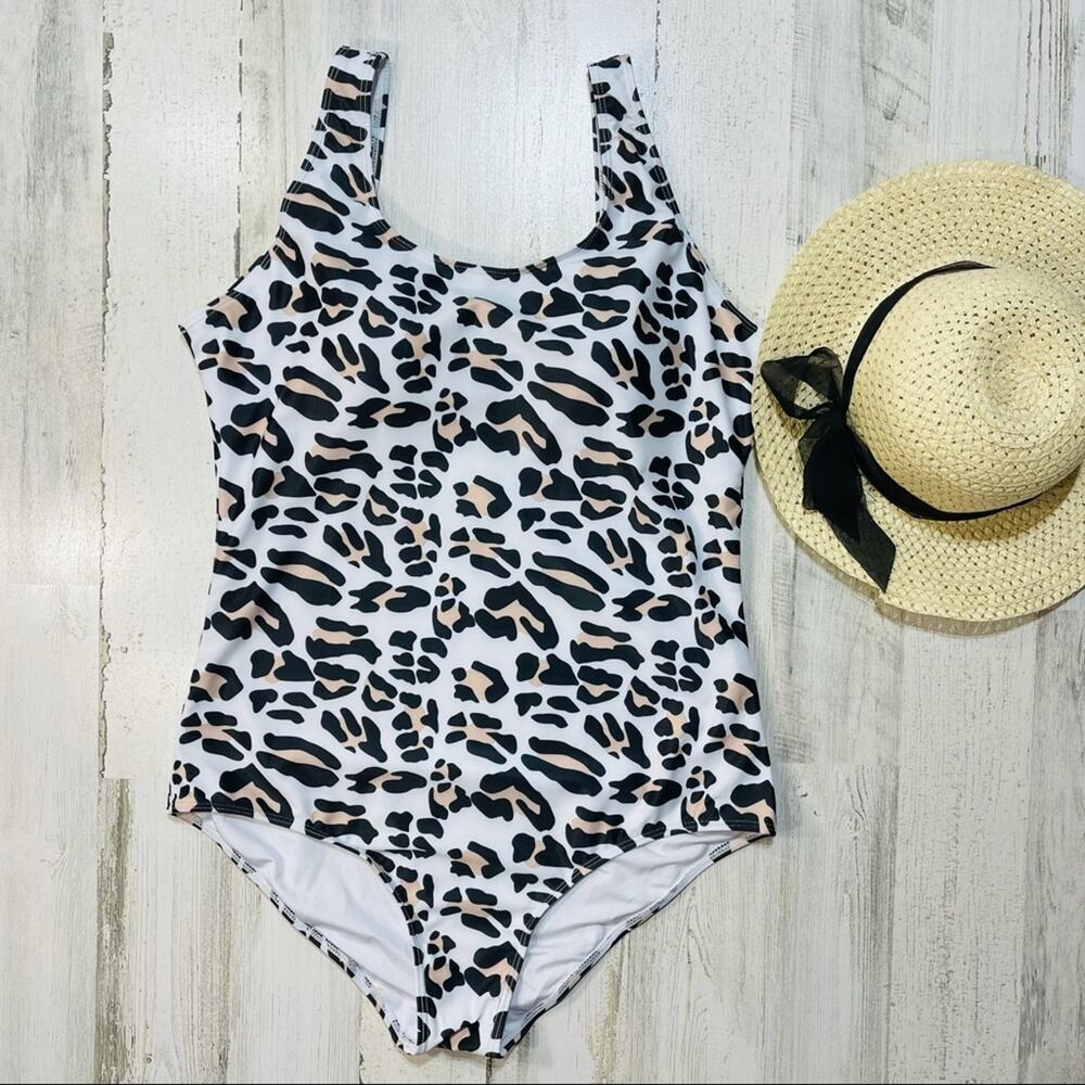 Leopard Print One-Piece Swimsuit XXL